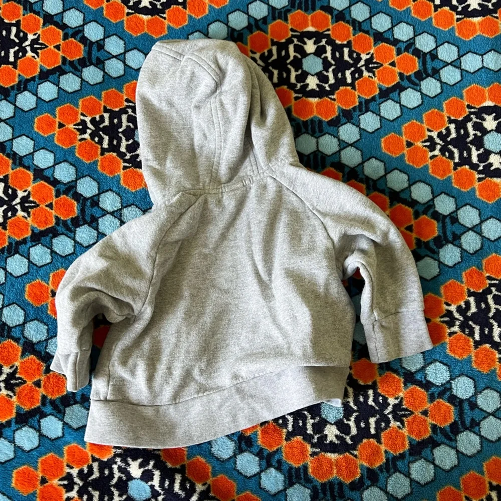 Gap Baby Boy Fleece Zip Up Hoodie Gray